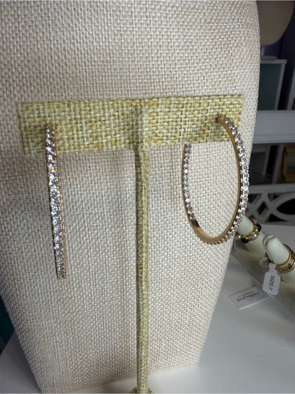 Park Lane Gold Pavé Hoop Earrings -